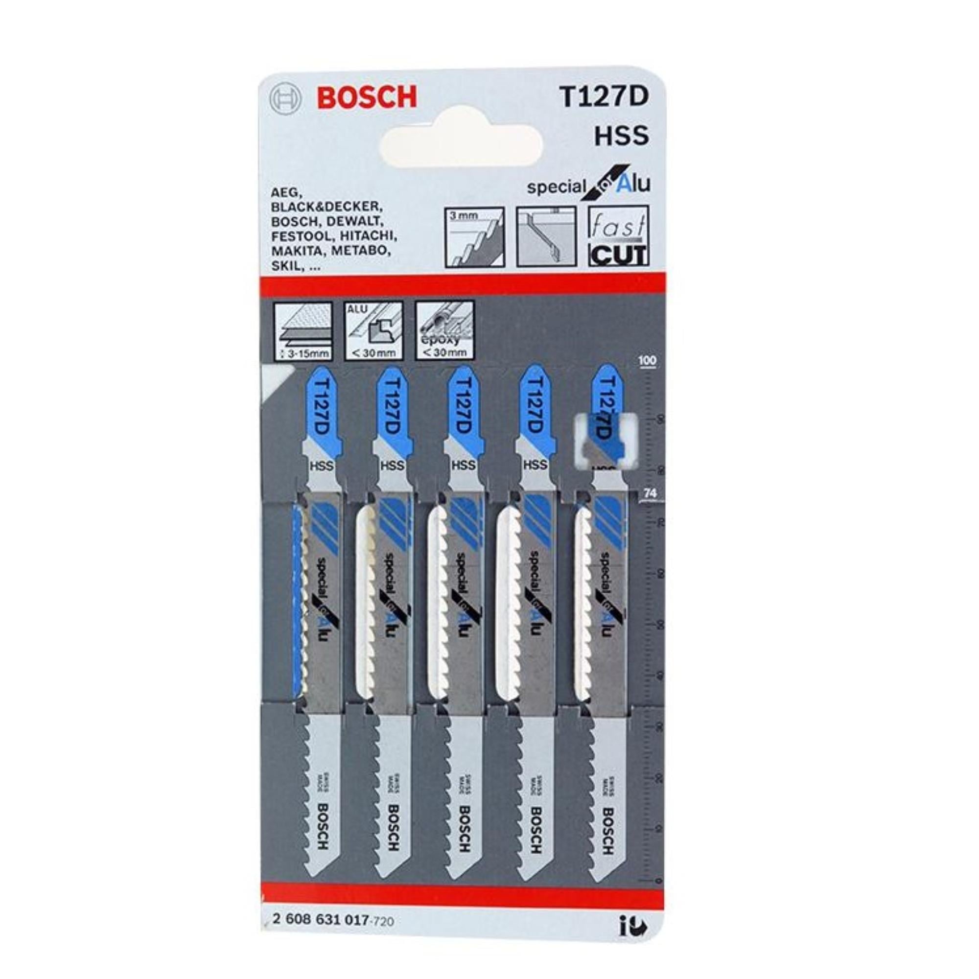 BOSCH ÖZEL KESİM METAL DEKUPAJ AĞZI (T127D)