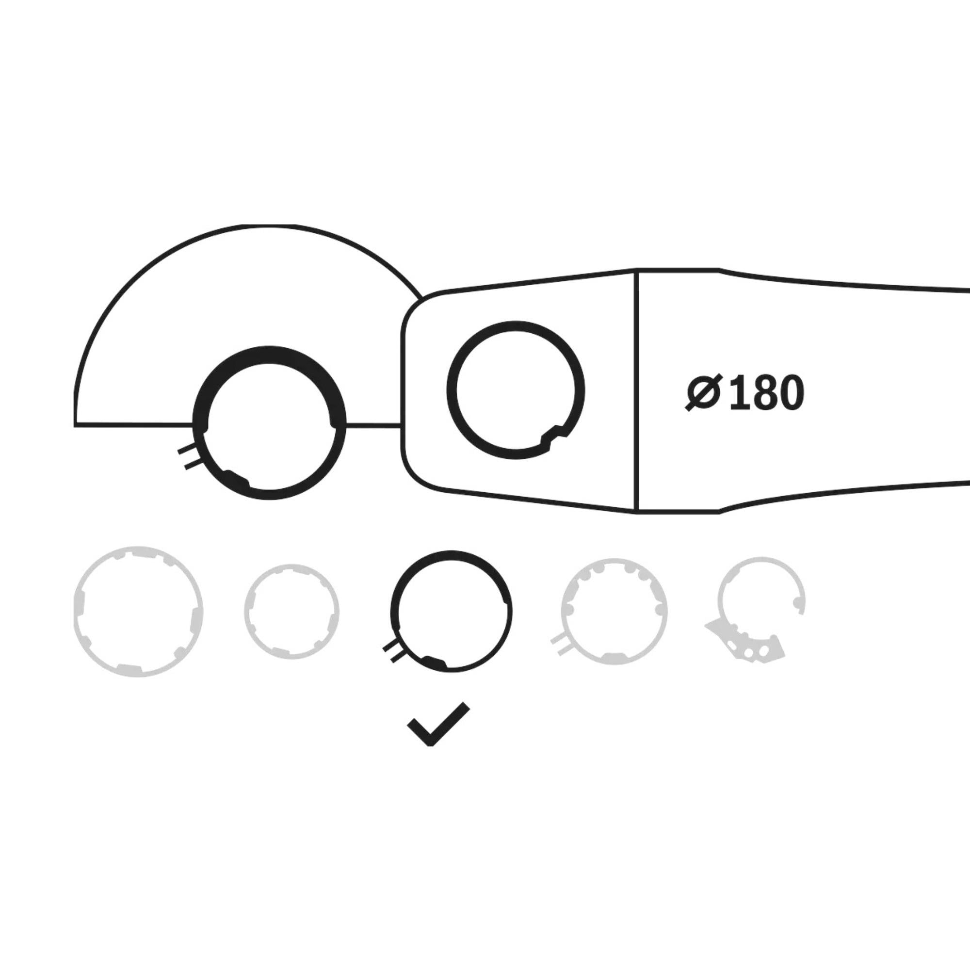 BOSCH TAŞLAMA SİPERİ KAPAKSIZ 180 MM 2605510297