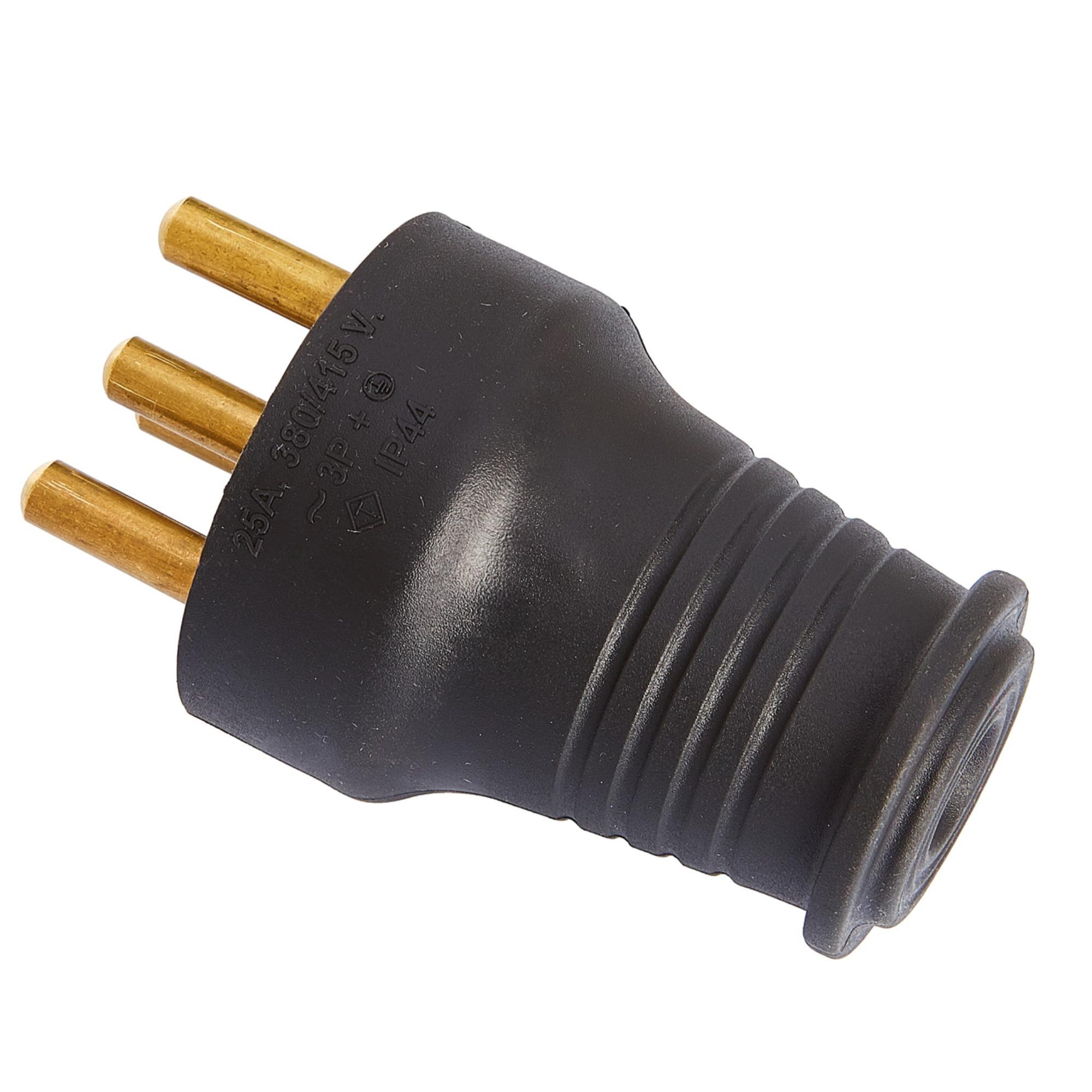 BYLİON TRFZ. KAUÇUK DÜZ (ERKEK) FİŞ 3x25A KOD:KEFT