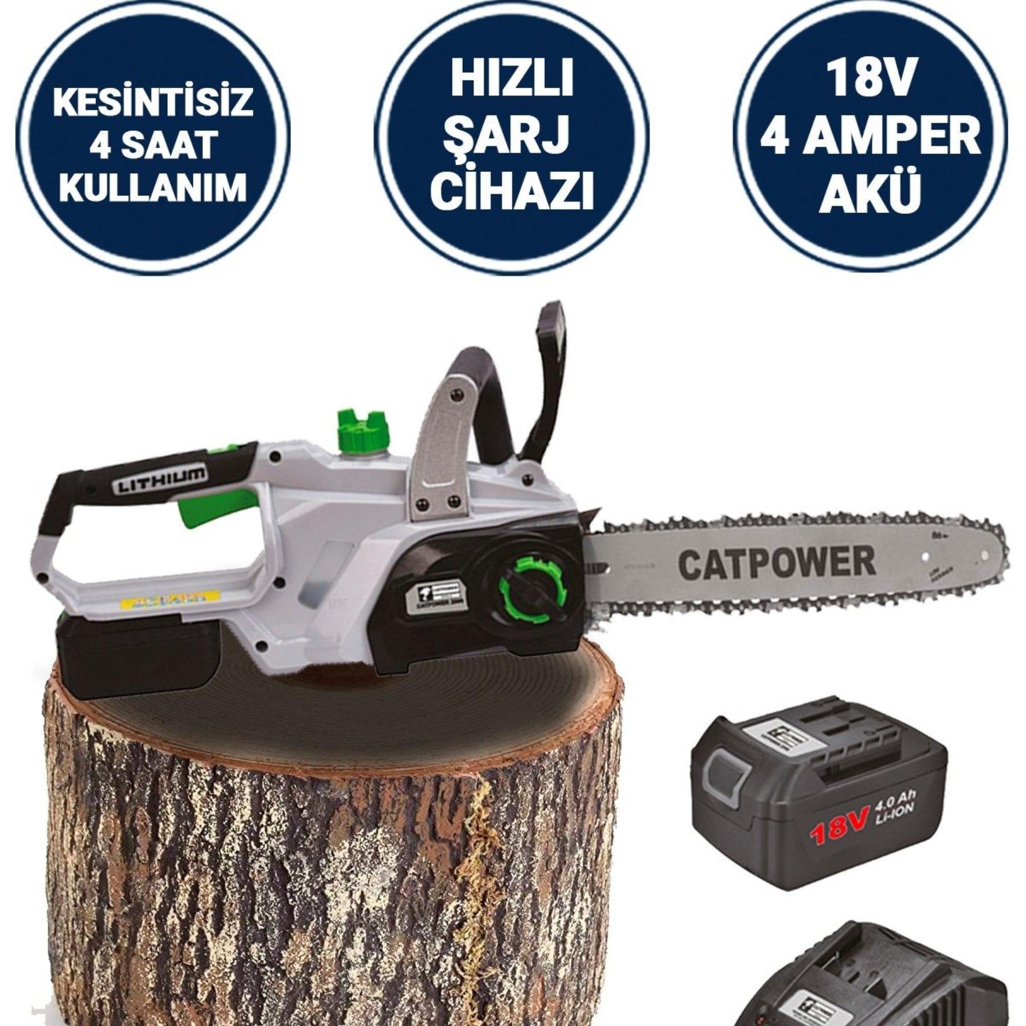 CATPOWER AKÜLÜ AĞAÇ KESME SET (4.0 Ah) CAT2096