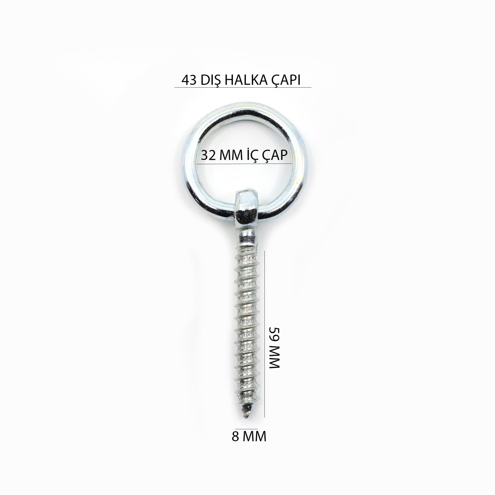 ÇINAR HALKALI VİDA 8x110 MM KOD:257