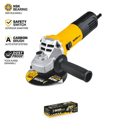 ENDÜSTRİYEL AVUÇ TAŞLAMA 1250 WATT 125MM DEVİR AYARLI
