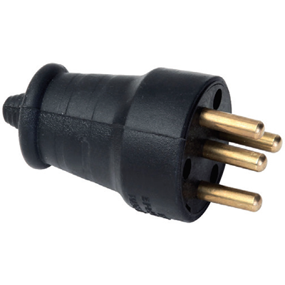 FAR KAUÇUK TRİFAZE ERKEK FİŞ 3x25 (37111101)