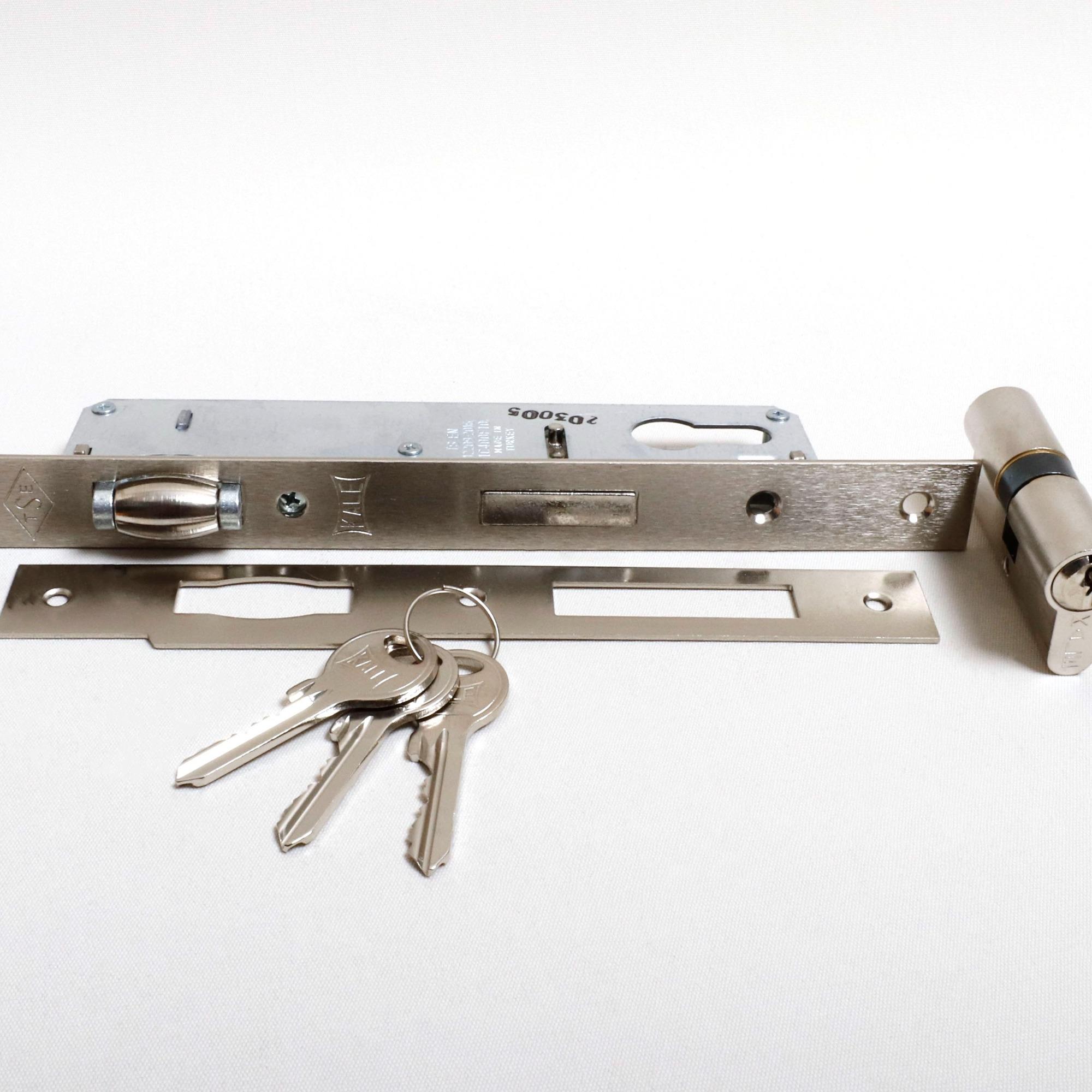 KALE SİL.DAİRE KİLİDİ MAKARALI 155/25 MM NİKEL