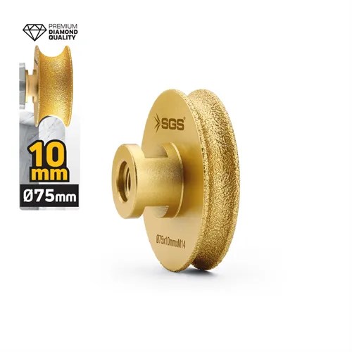 M14-75x10 MM VAKUM ELMAS TAŞLAMA DİSKİ TAM PROFİL