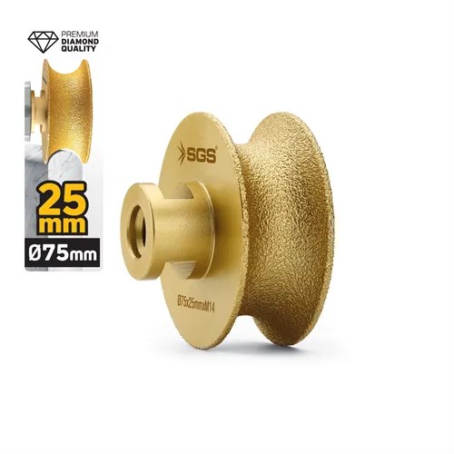 M14-75x25 MM VAKUM ELMAS TAŞLAMA DİSKİ TAM PROFİL