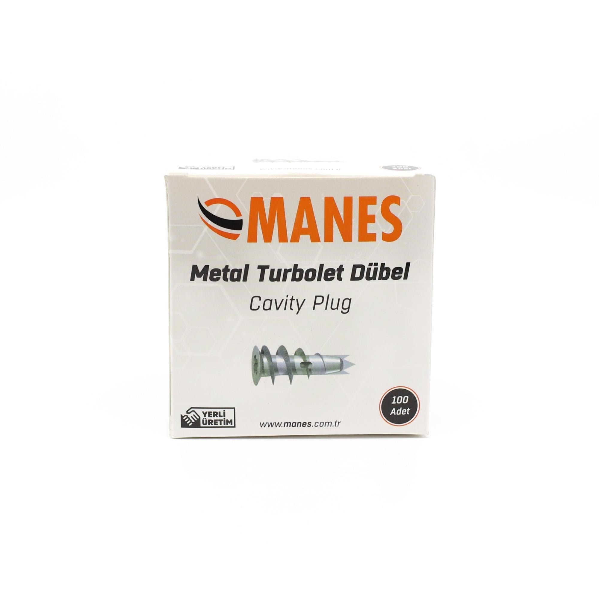 MANES BURGULU ALÇIPAN DUBELİ METAL (TURBOLET)100LÜ