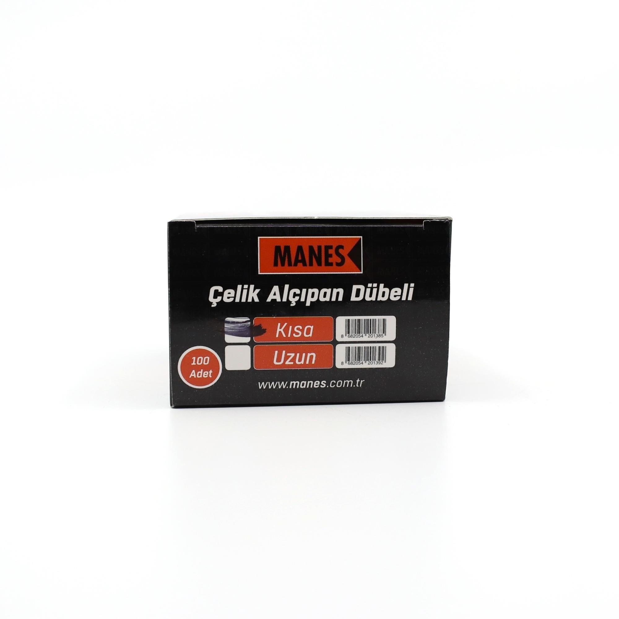 MANES ÇELİK ALÇIPAN DUBELİ KISA (100 ADET)