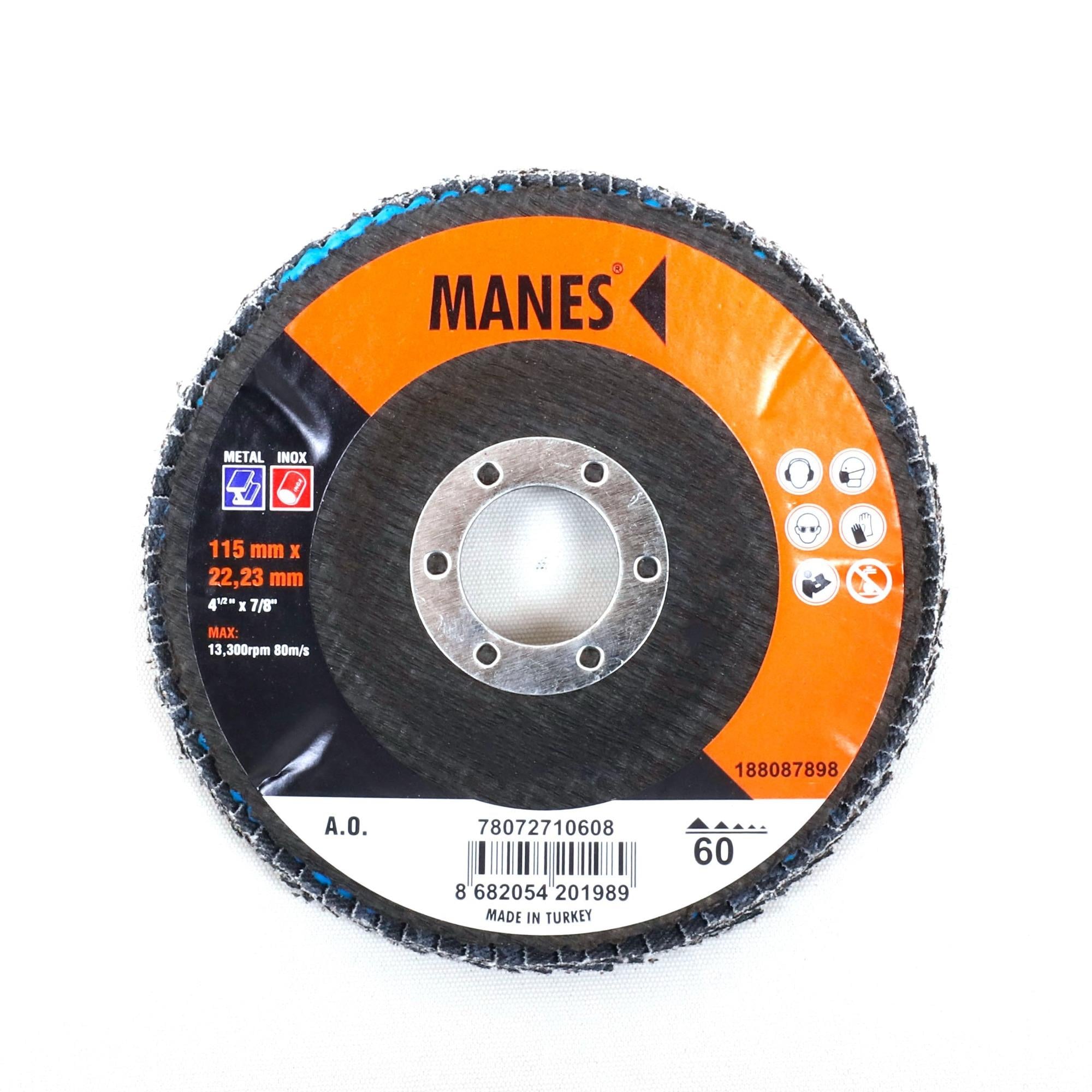 MANES FLAP DİSK ZIMPARA  A.O.115x22 P60