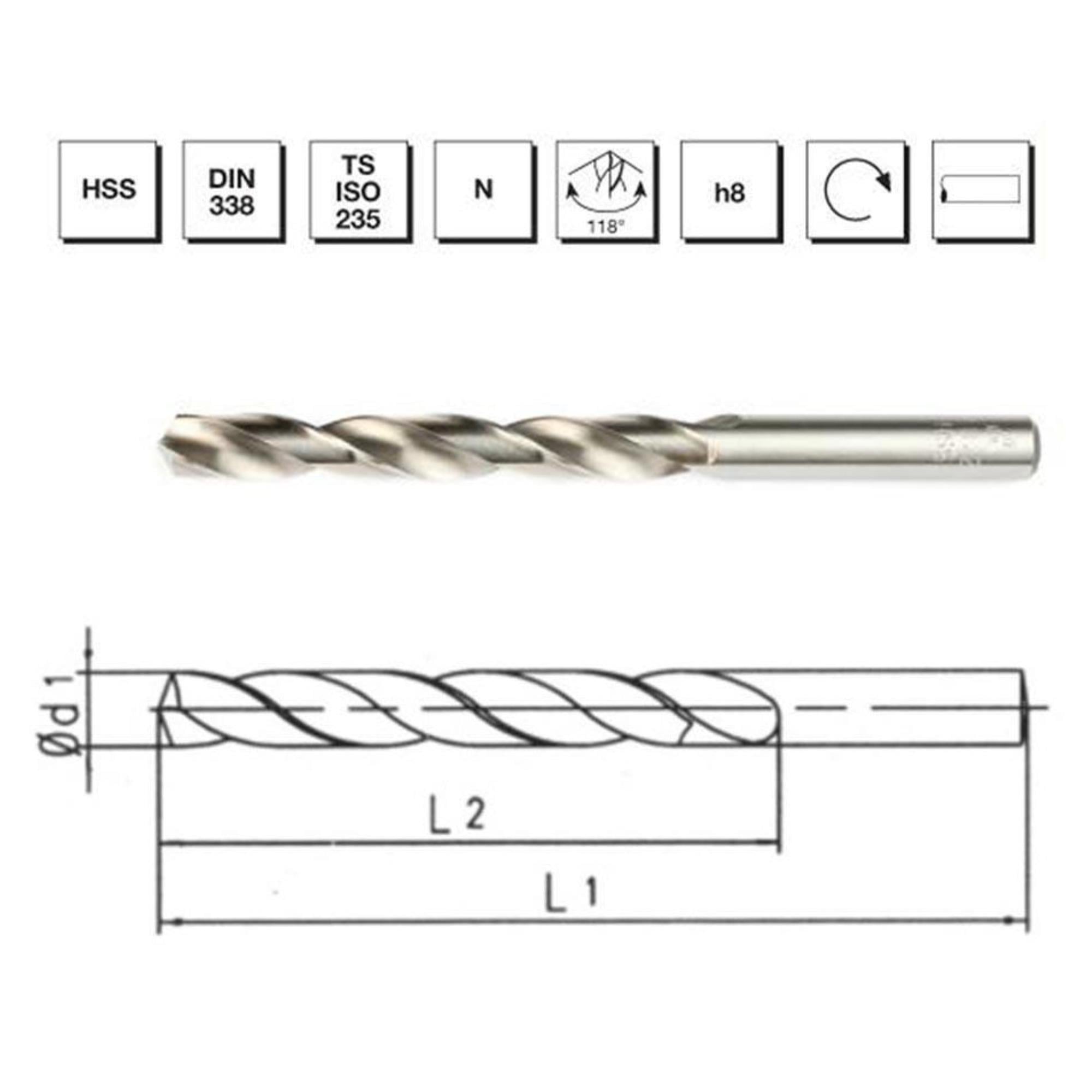MTE HSS TAŞL. MATKAP UCU DIN338 23 MM 2102300