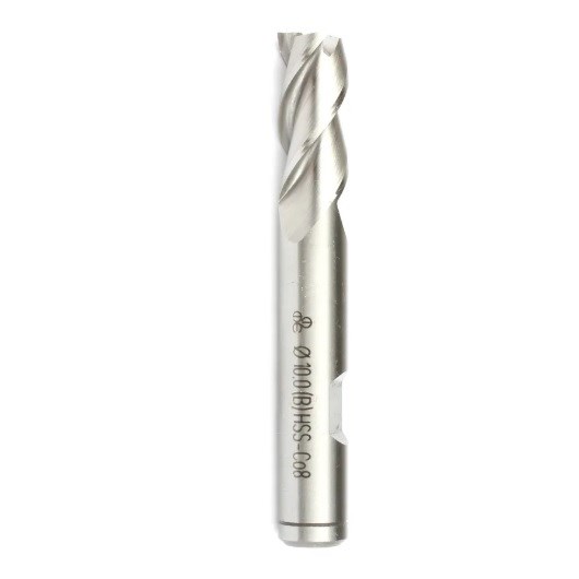 Makina Takım HSS-E (%8 Co) DIN 844 Silindirik Saplı Parmak Freze - Kısa BN 4 mm