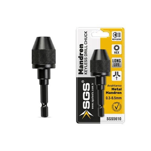 OTOMATİK 1/4 HEX MİNİ METAL MANDREN 0.3-6.5 MM