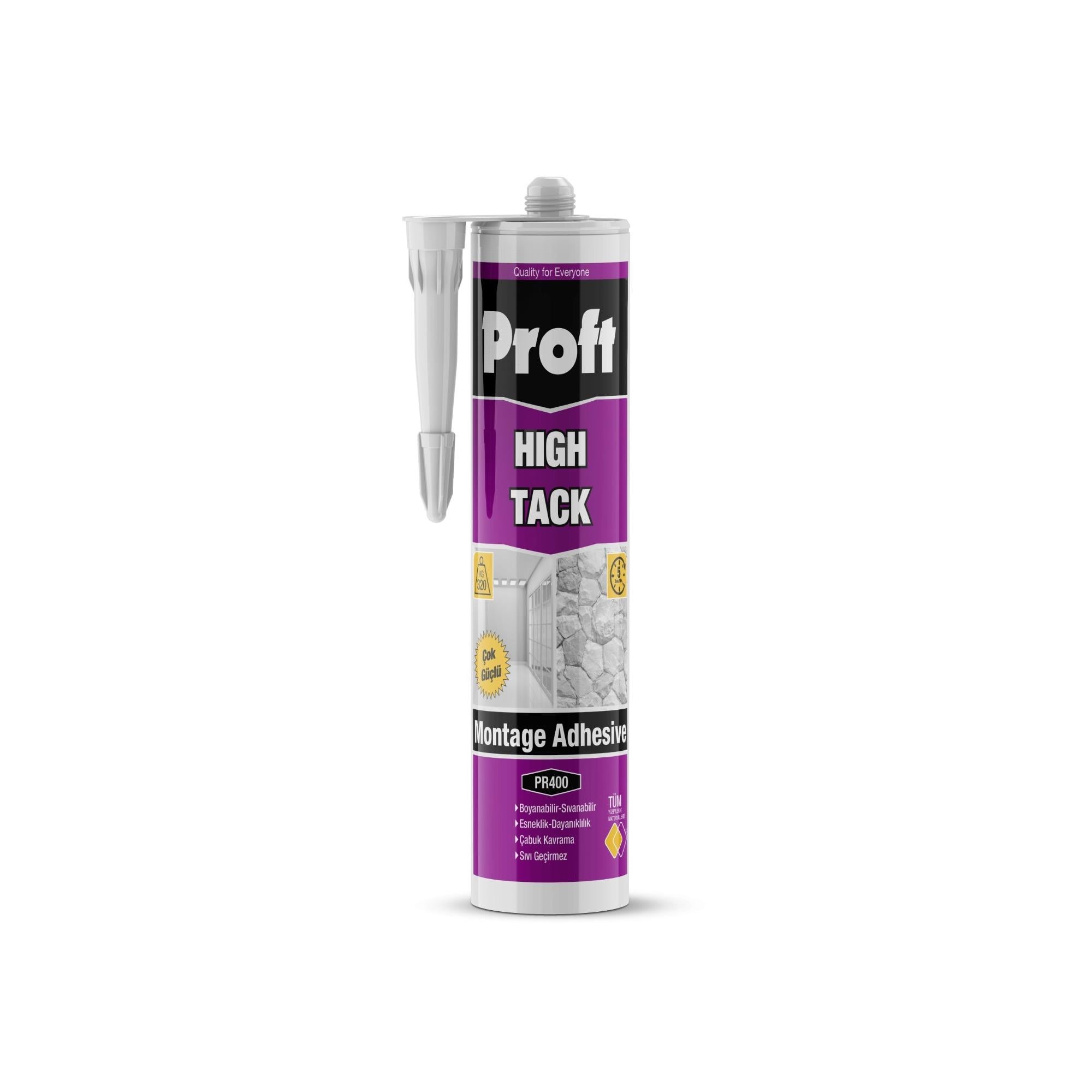 PROFT HIGH TACK -KORNİŞ YAPIŞTIRICI-(PR400) 290 ML