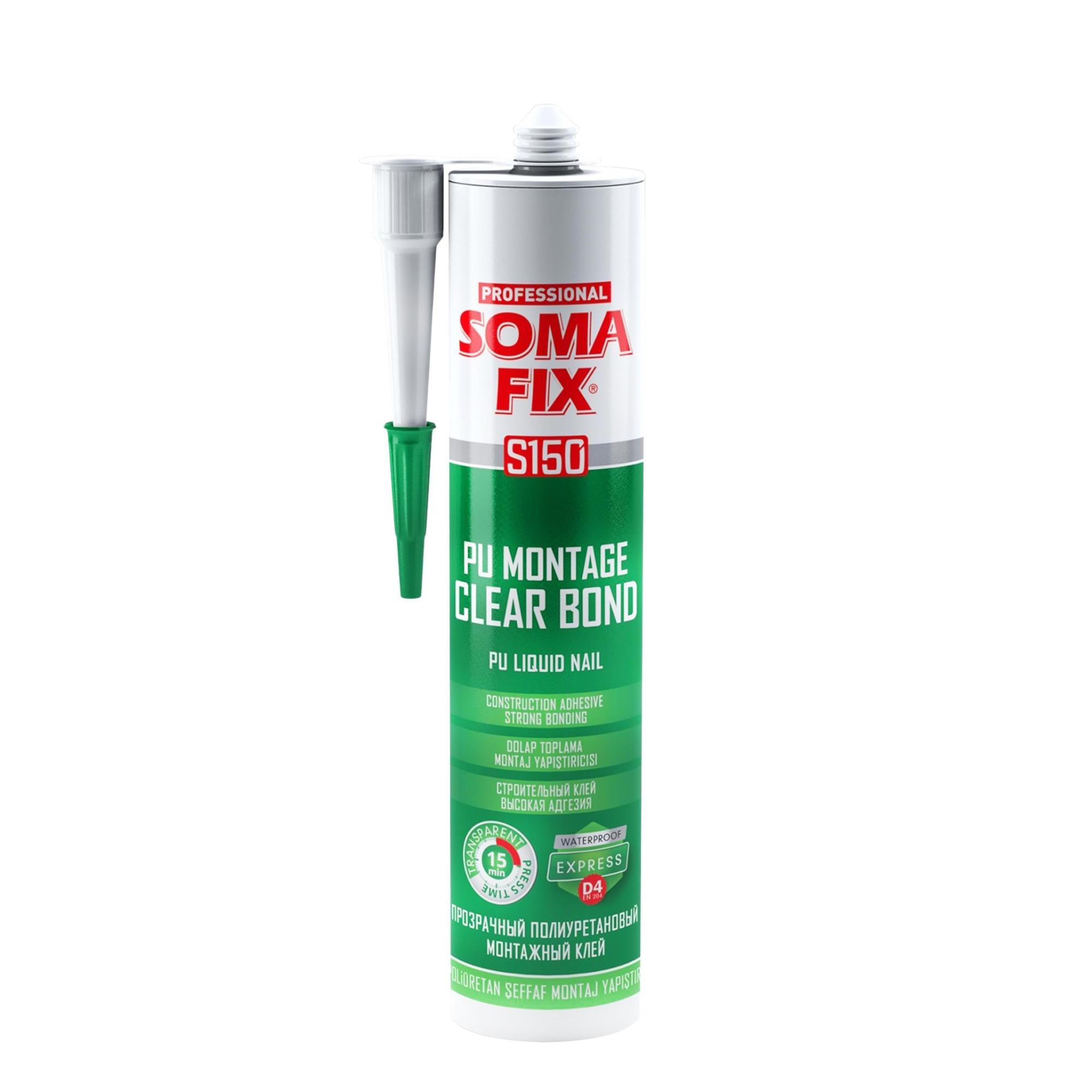 SOMA PU MONTAJ YAPIŞTIRICI ŞEFFAF 310 ML (DOLAP) 