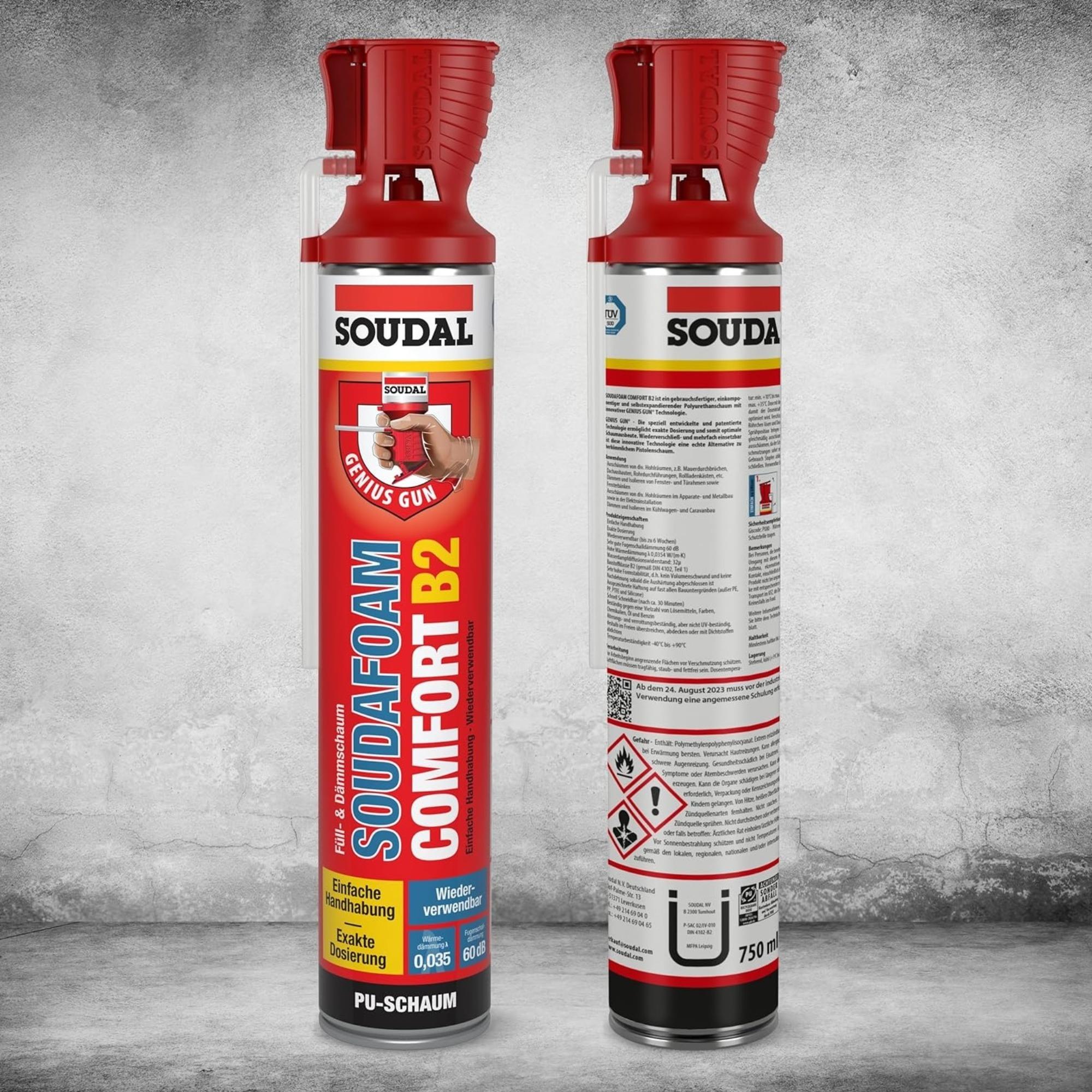 SOUDAL COMFORT POLİÜRETAN KÖPÜK 750 ML (124014)