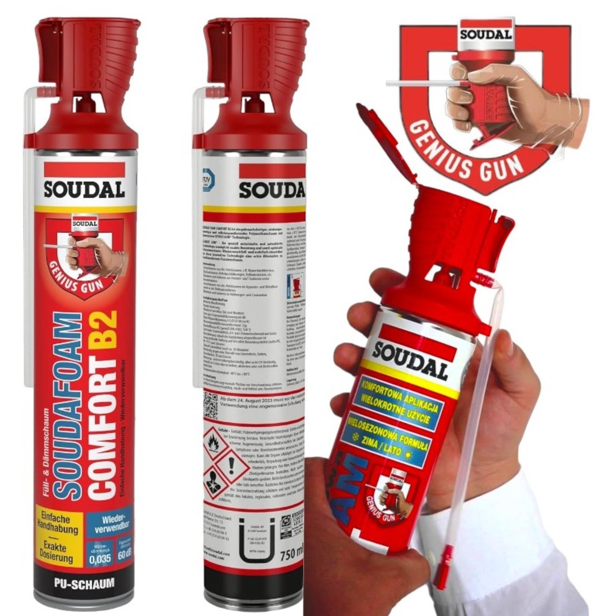 SOUDAL COMFORT POLİÜRETAN KÖPÜK 750 ML (124014)