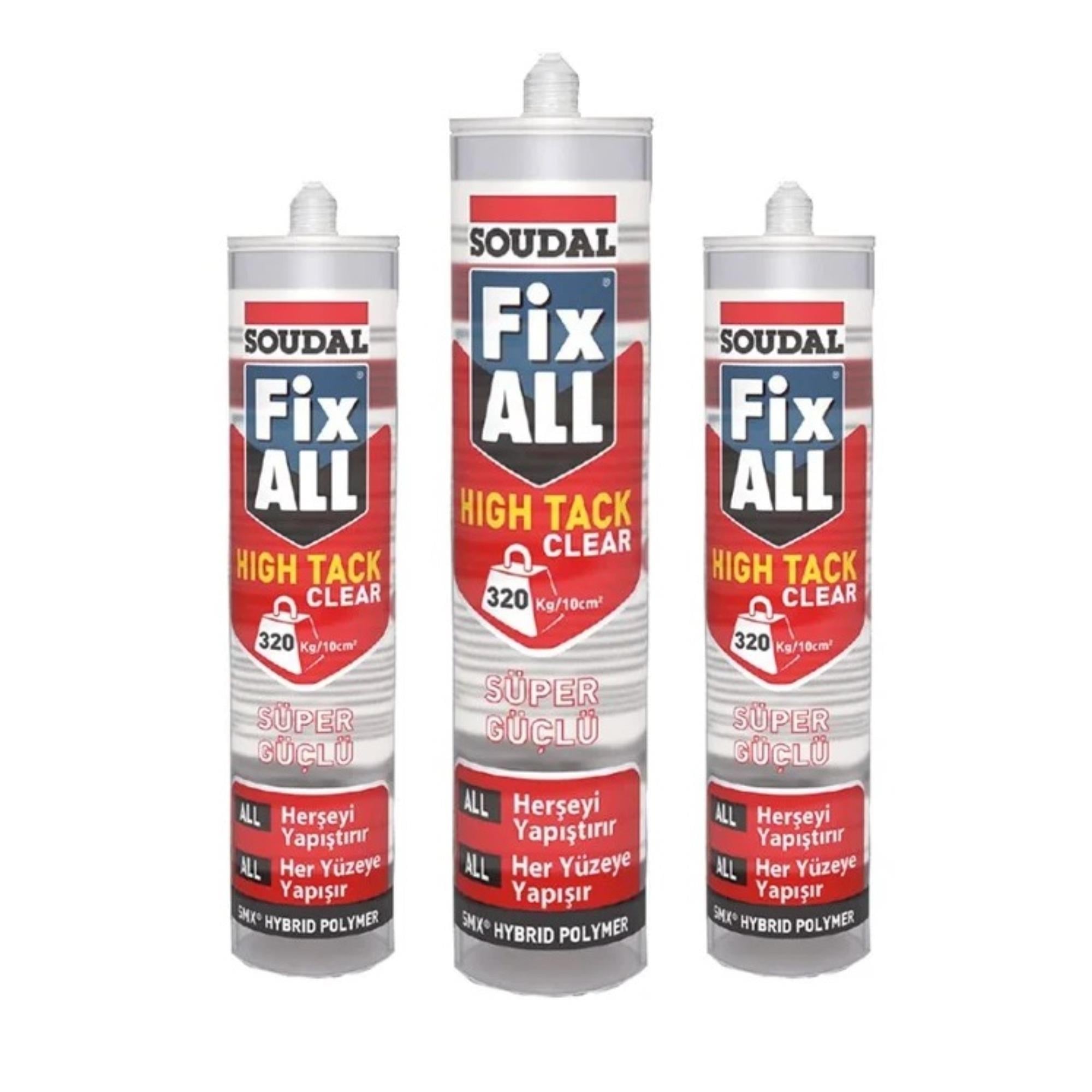 SOUDAL FİX ALL HIGH TACK ŞEFFAF 290 ML (131118)