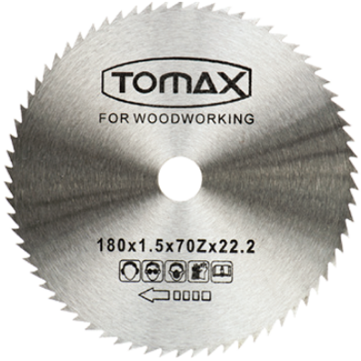 TOMAX AĞAÇ DAİRE TEST.ELMASSIZ 115x1.2x80Zx22.2