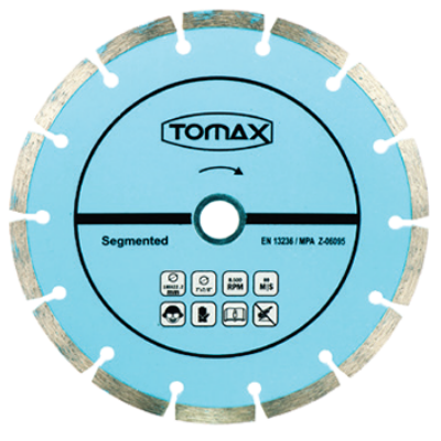 TOMAX SEGMENTLİ ELMAS KESİCİ 180x2.2x22