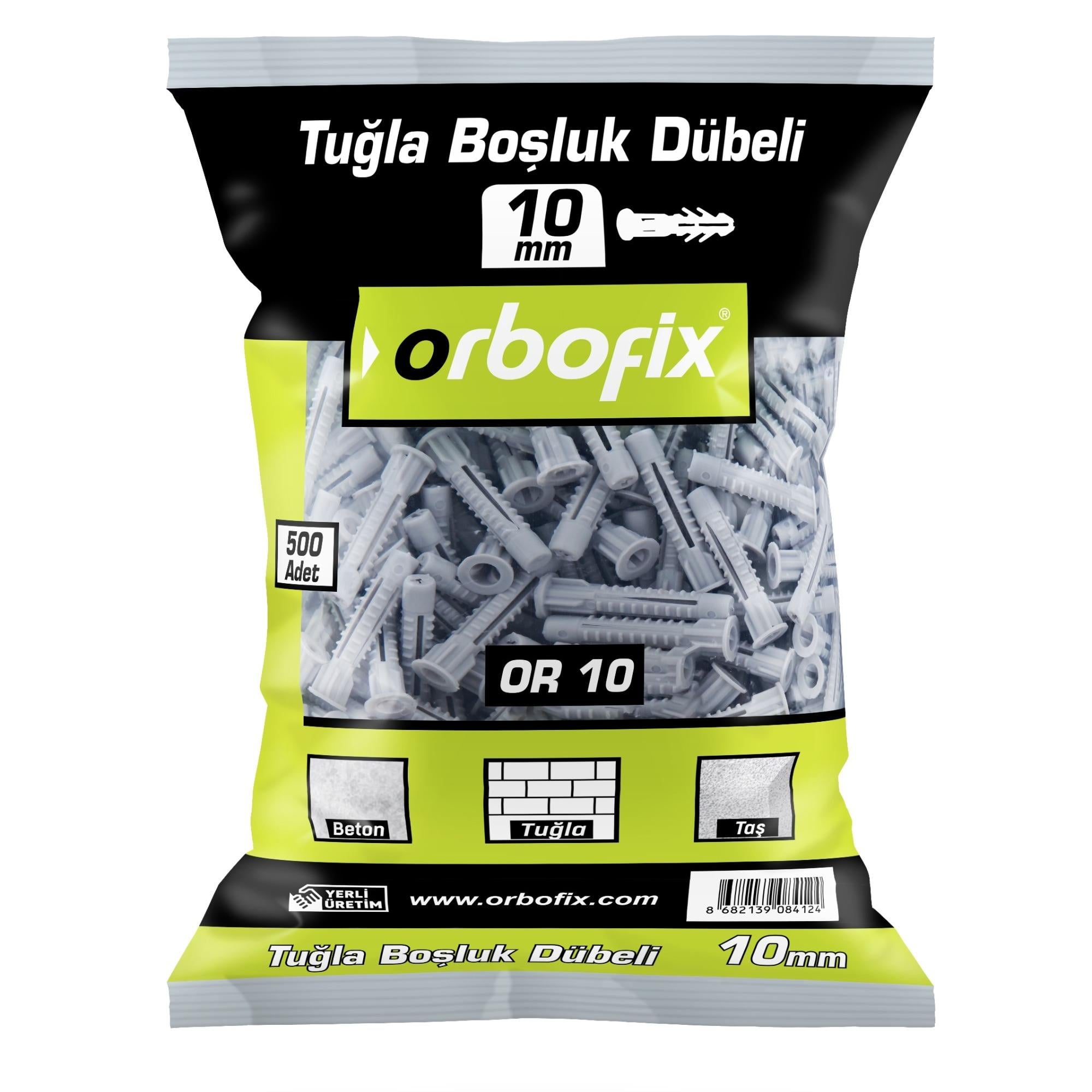 TUĞLA BOŞLUK DUBELİ 10 MM (500 ADET)