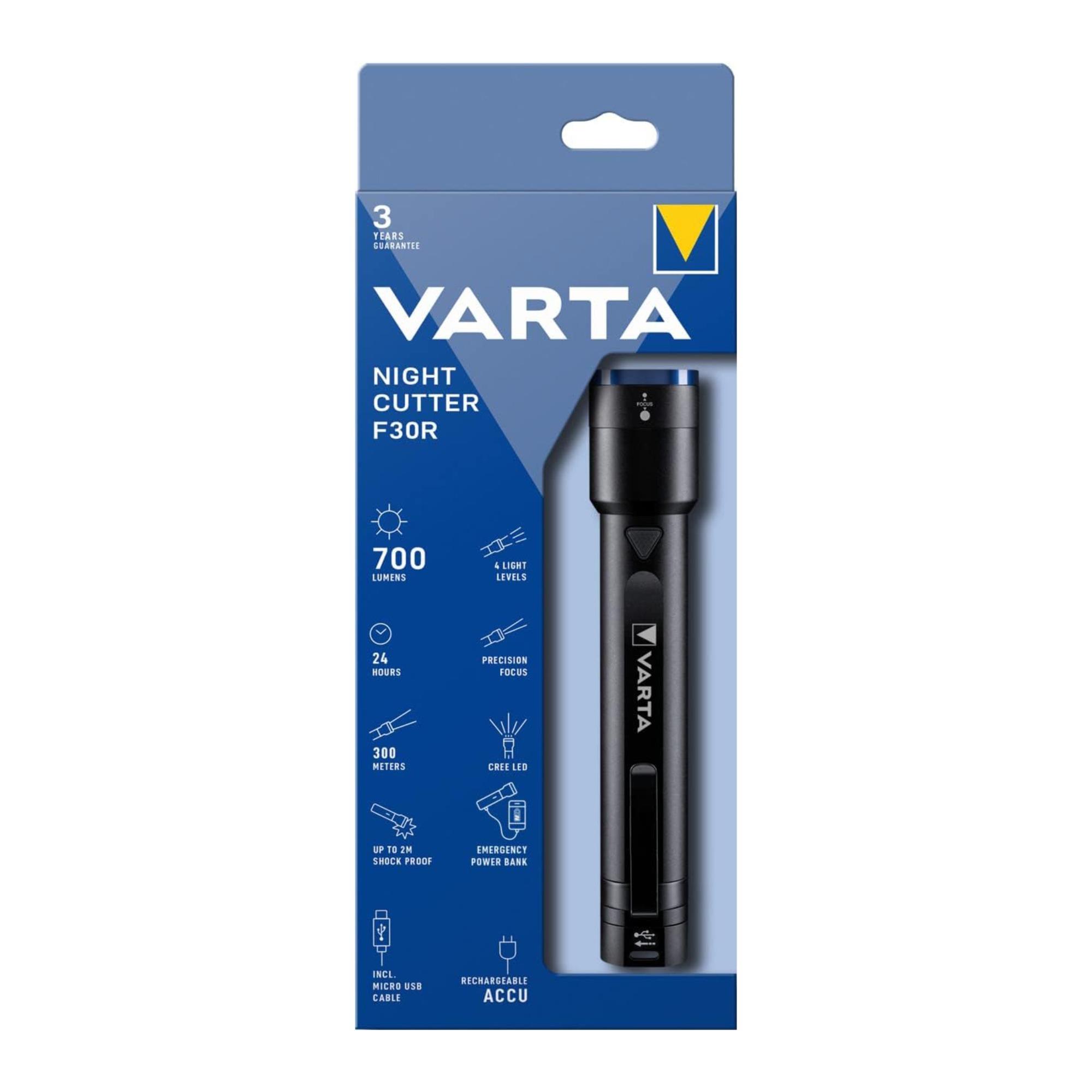 VARTA NIGHT CUTTER FENER F30R-CABLE ŞARJLI (18901)