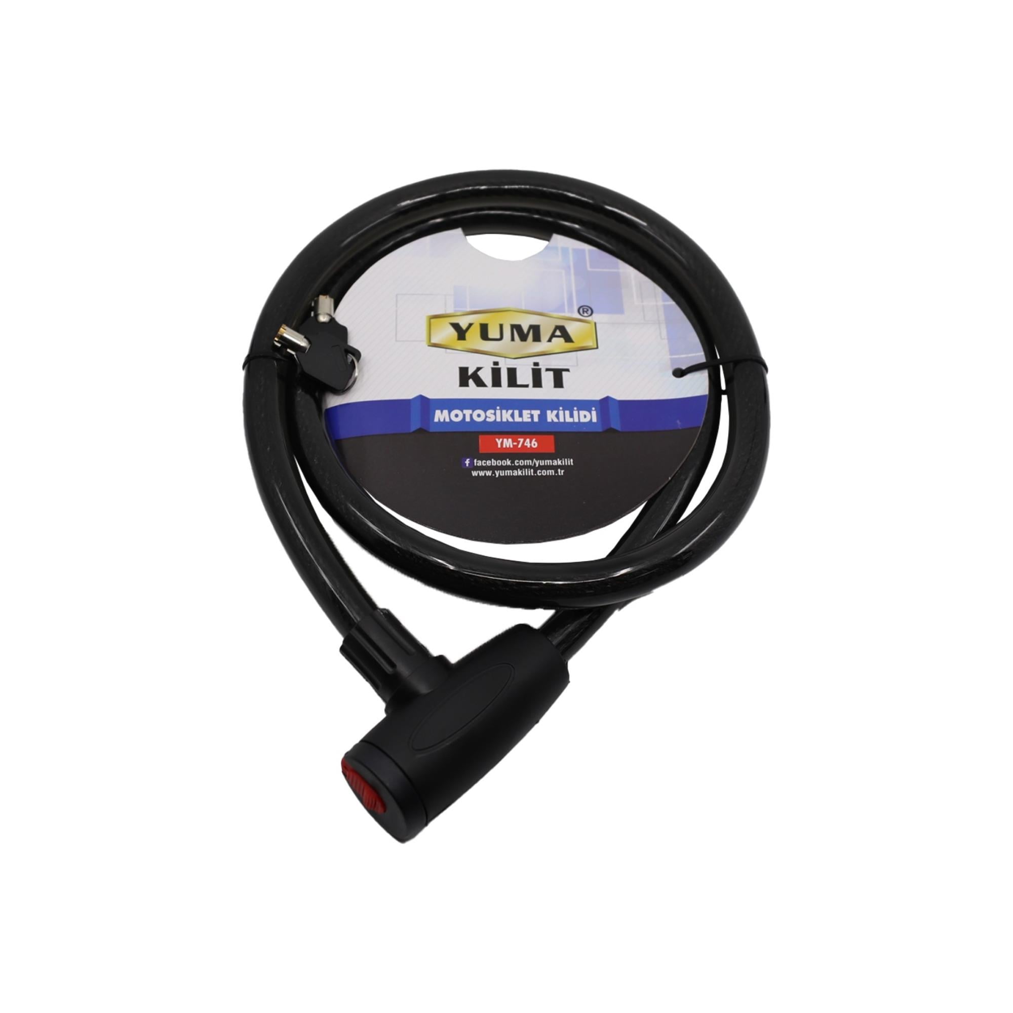 YUMA MOTORBİSİKLET KİLİDİ 20X150 CM YM-746