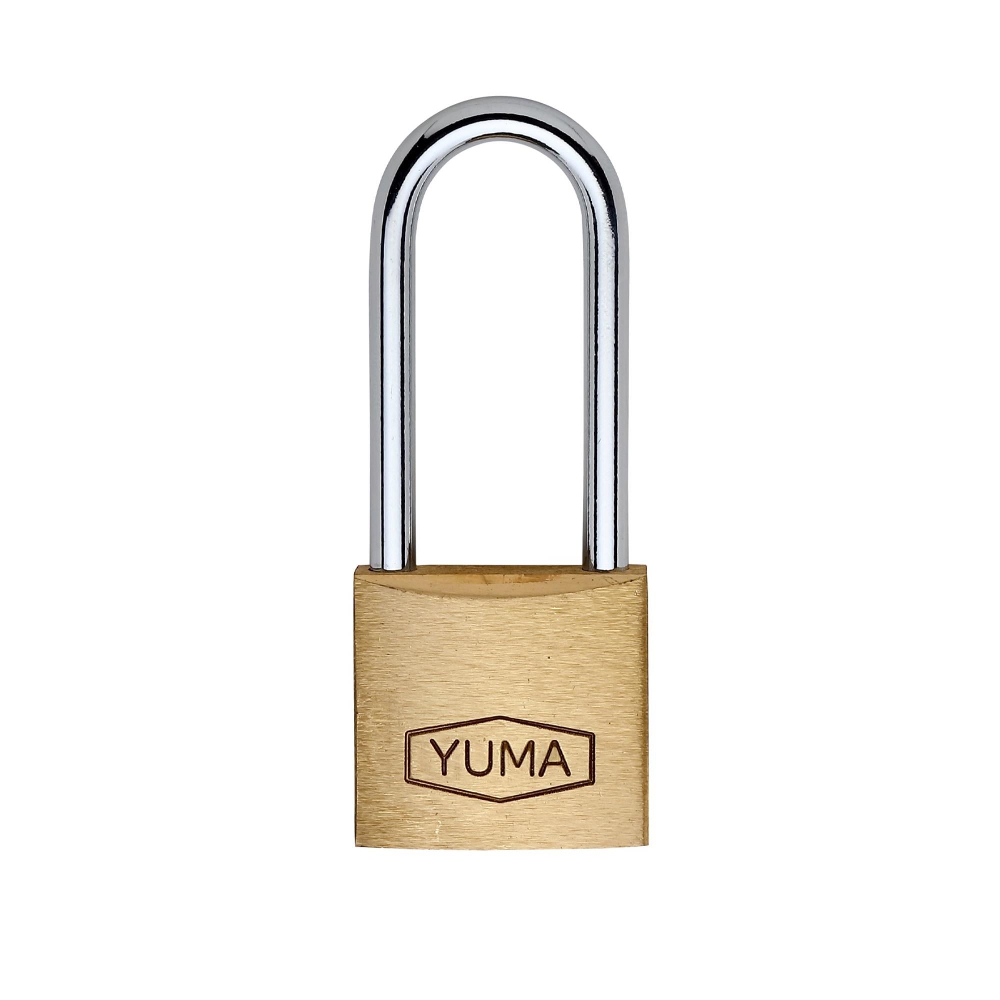 YUMA PİRİNÇ ASMA KİLİT UZUN 32 MM YM-2032L