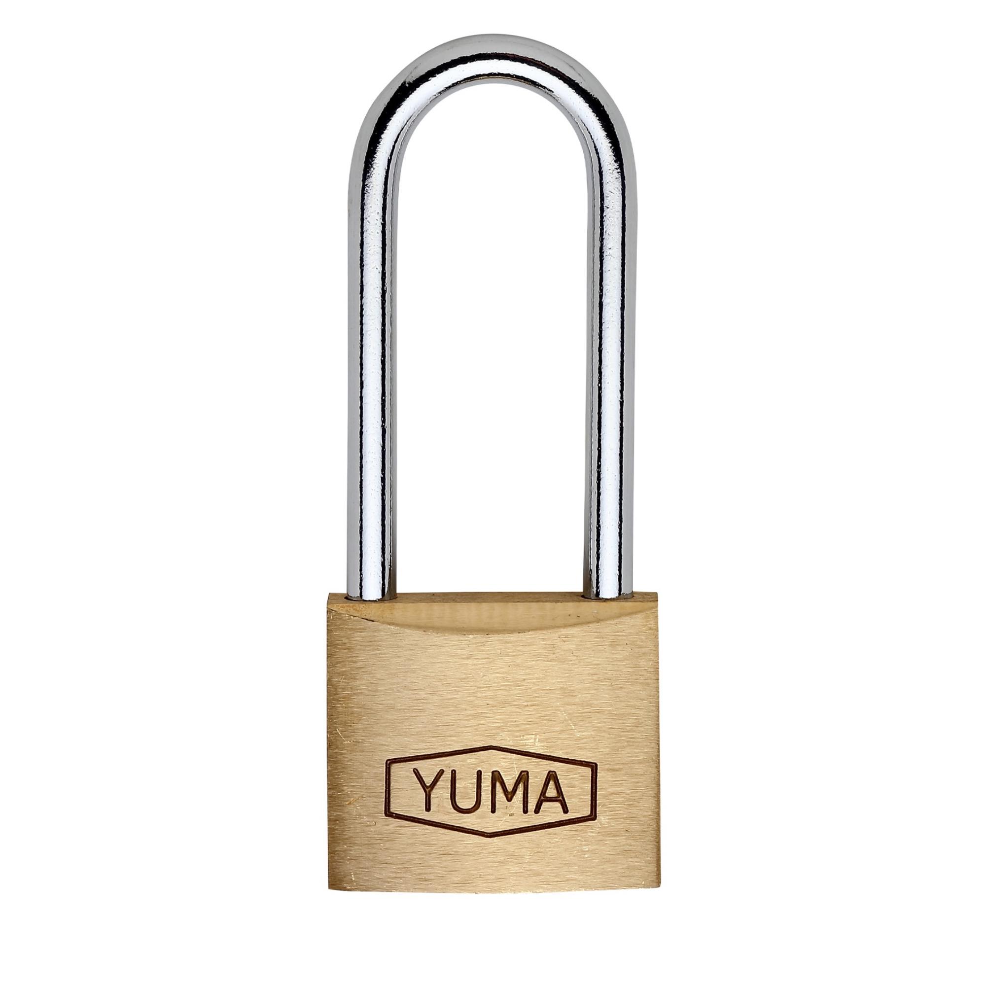 YUMA PİRİNÇ ASMA KİLİT UZUN 40 MM YM-2040L