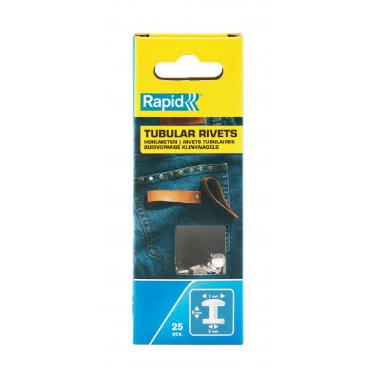 BORU PERÇİN 7x3x9mm Çap 7x3 Aliminyum 25 Adet