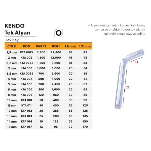 KENDO TEK ALYAN NO:3 mm