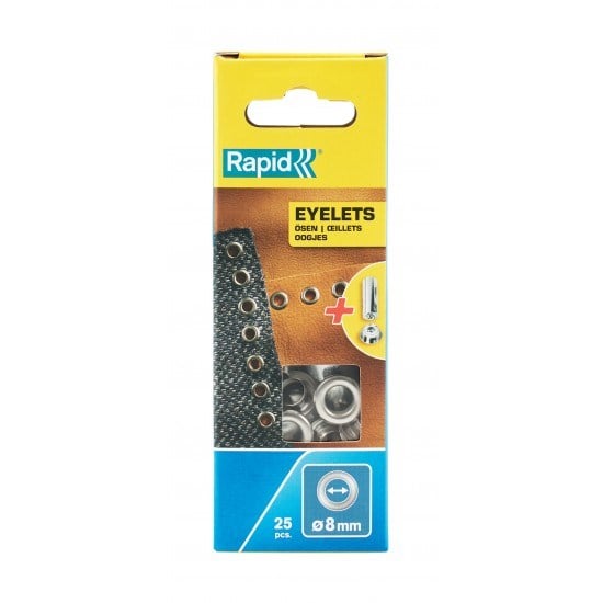 KUŞGÖZÜ DELİK HALKA ALİMİNYUM 8mm 25 Adet