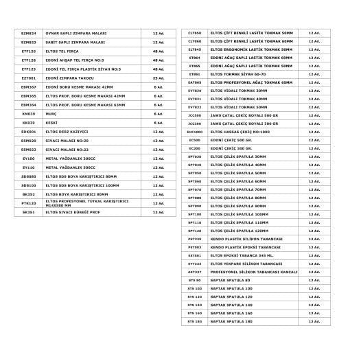 STAND NO : 3 - 57 KALEM / 775 PARÇA ÜRÜN