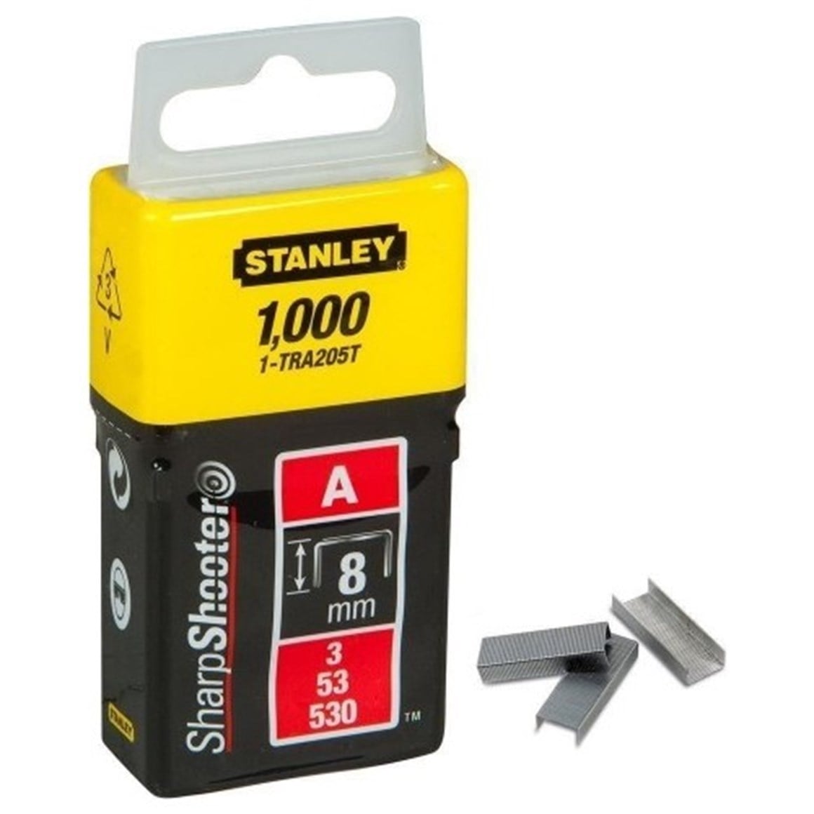 Stanley 1-TRA205T A Serisi Hafif Hizmet Zımba Teli 8 mm