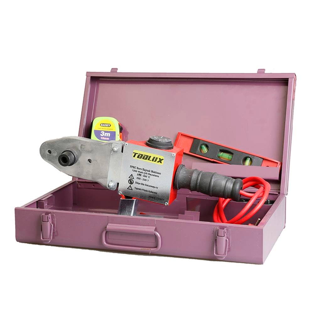TOOLUX PPRC PLASTİK BORU KAYNAK MAK. SETİ 1200 W