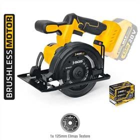 AKÜLÜ GRANİT&MERMER KESME MAKİNESİ 125 MM (KÖMÜRSÜZ MOTOR) (SOLO MAKİNA)