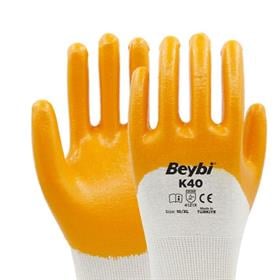 BEYBİ K40 NİTRİL ELDİVEN SARI NO:10