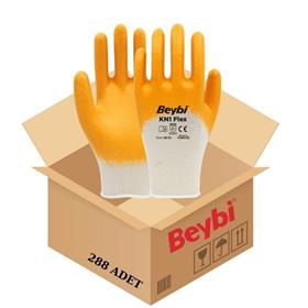BEYBİ KN1 FLEX NİTRİL ELDİVEN SARI NO: 9