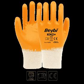 BEYBİ KN2+ (PLUS) NİTRİL ELDİVEN SARI NO: 10