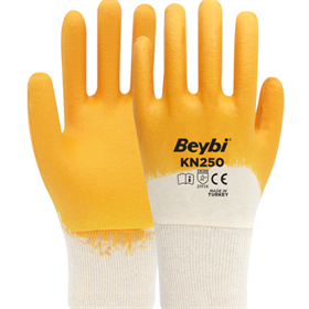 BEYBİ KN250 NİTRİL ELDİVEN SARI NO: 9