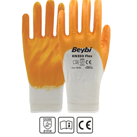 BEYBİ KN350 FLEX LİKRALI ÖRME ELDİVEN SARI NO:10
