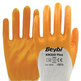 BEYBİ KN350 FLEX LİKRALI ÖRME ELDİVEN SARI NO:10