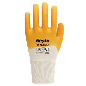 BEYBİ KN350 NİTRİL ELDİVEN SARI NO: 10