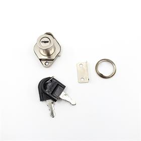 CANEX OVAL TİP ÇEKMECE KİLİDİ NİKEL
