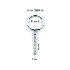 ÇINAR HALKALI VİDA 6x105 MM KOD:183