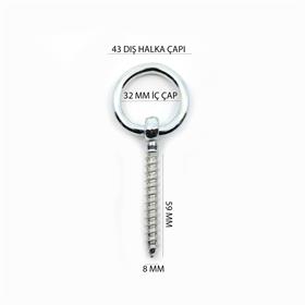 ÇINAR HALKALI VİDA 8x110 MM KOD:257