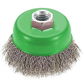 CTM PASLANMAZ SAÇAKLI ÇANAK FIRÇA (PSC-100) 100 MM