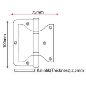 ELİT PANEL MENTEŞE BOYALI SATEN NO:10 (2.5 MM)