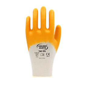 GOLDEN GLOVE TAY-01 NİTRİL ELDİVEN SARI NO:10
