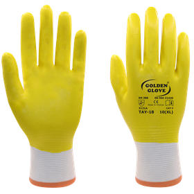 GOLDEN GLOVE TAY-18 TAM KAPLI ELDİVEN SARI NO:10
