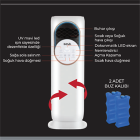İNOVA APOLLO ISITICI SOĞUTUCU KUMANDALI 1800 W